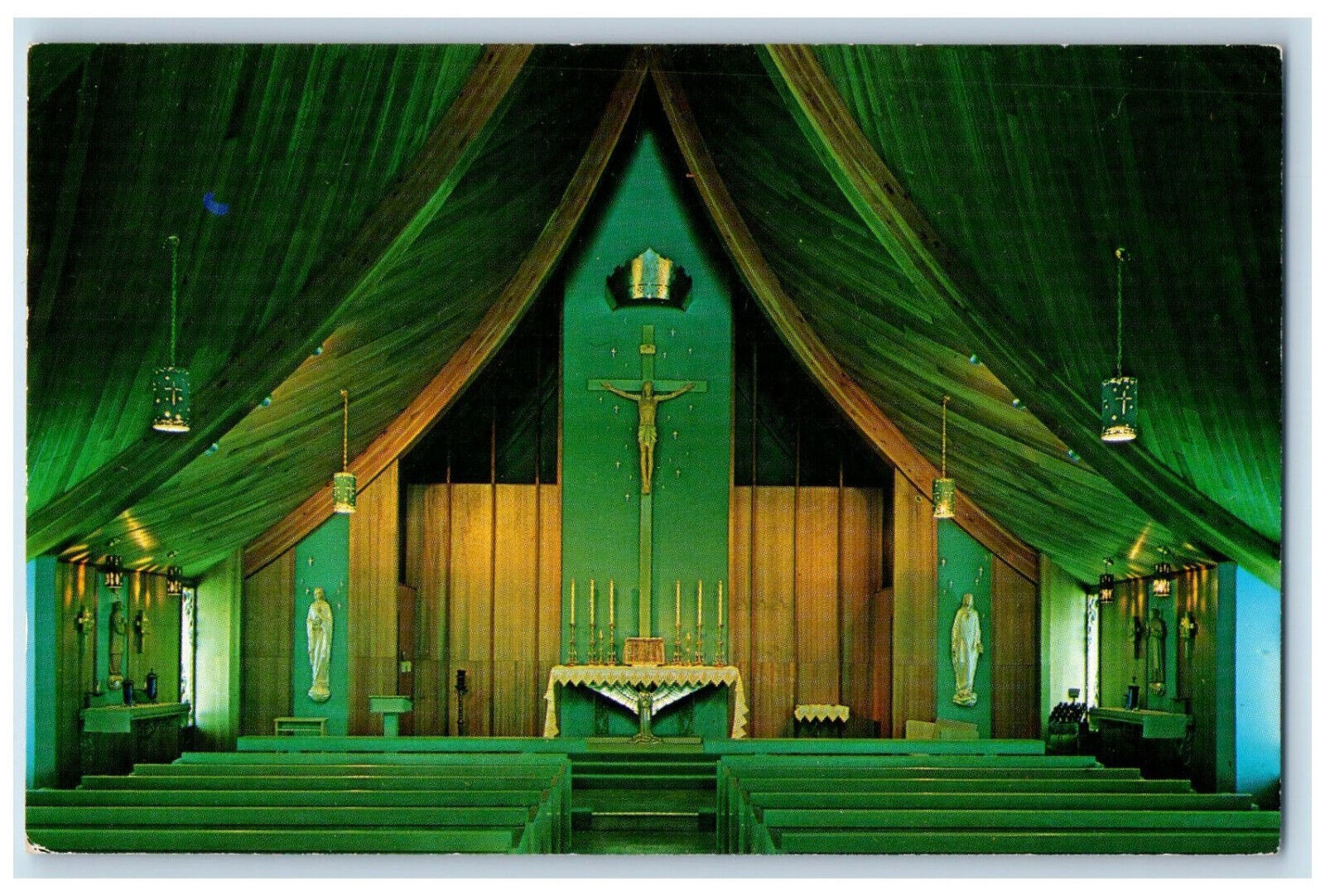 c1960's Queen of All Saints Church, Crested Butte Colorado CO Postcard