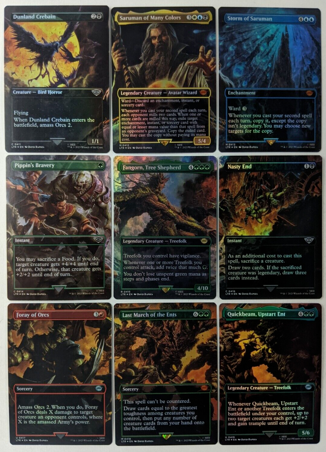 Magic MTG Set Isengard Destroyed Ents March Scene Lord of the Rings FOIL