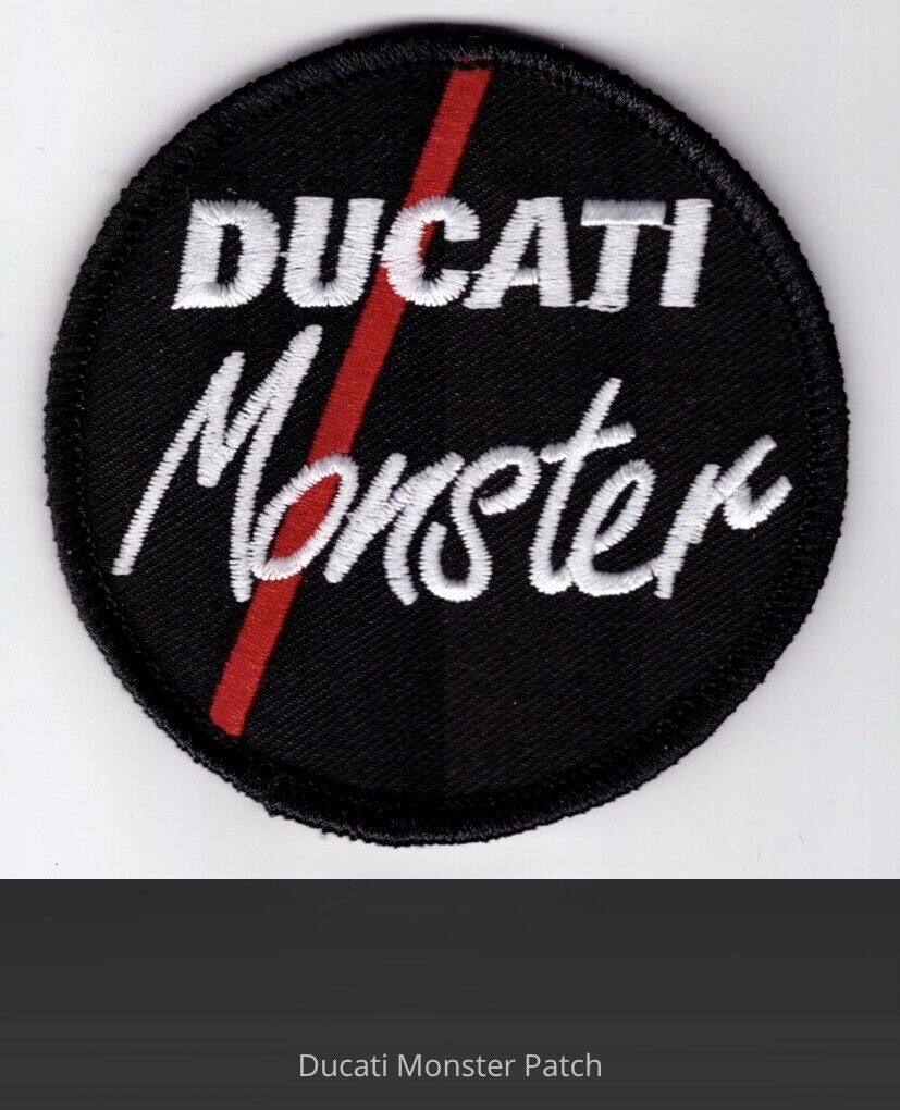 Heat Sealed Embroidered Iron On Cloth Patch - Ducati Monster