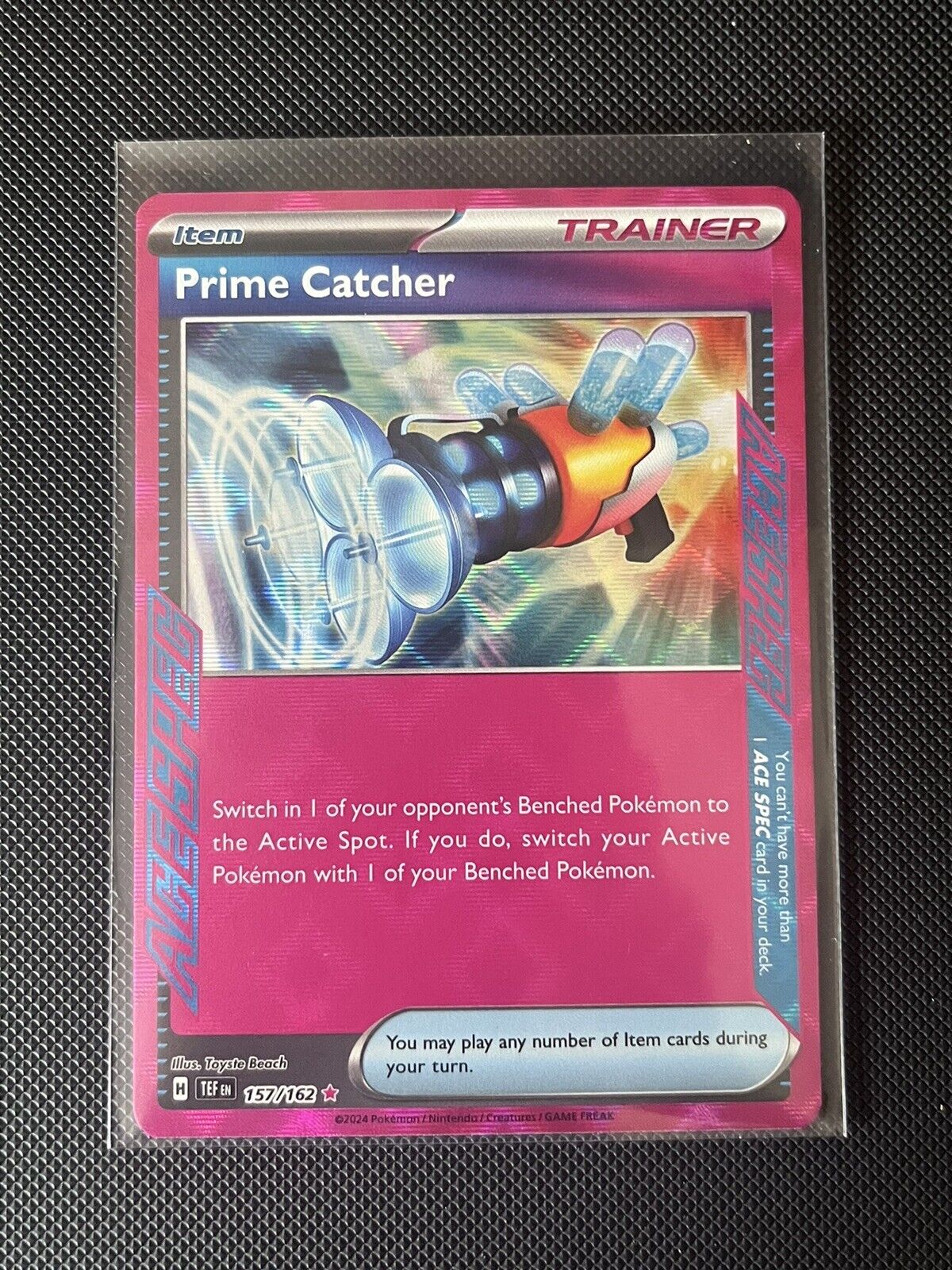 Prime Catcher Ace Spec 157/162 Temporal Forces Ultra Rare Pokemon Card NM