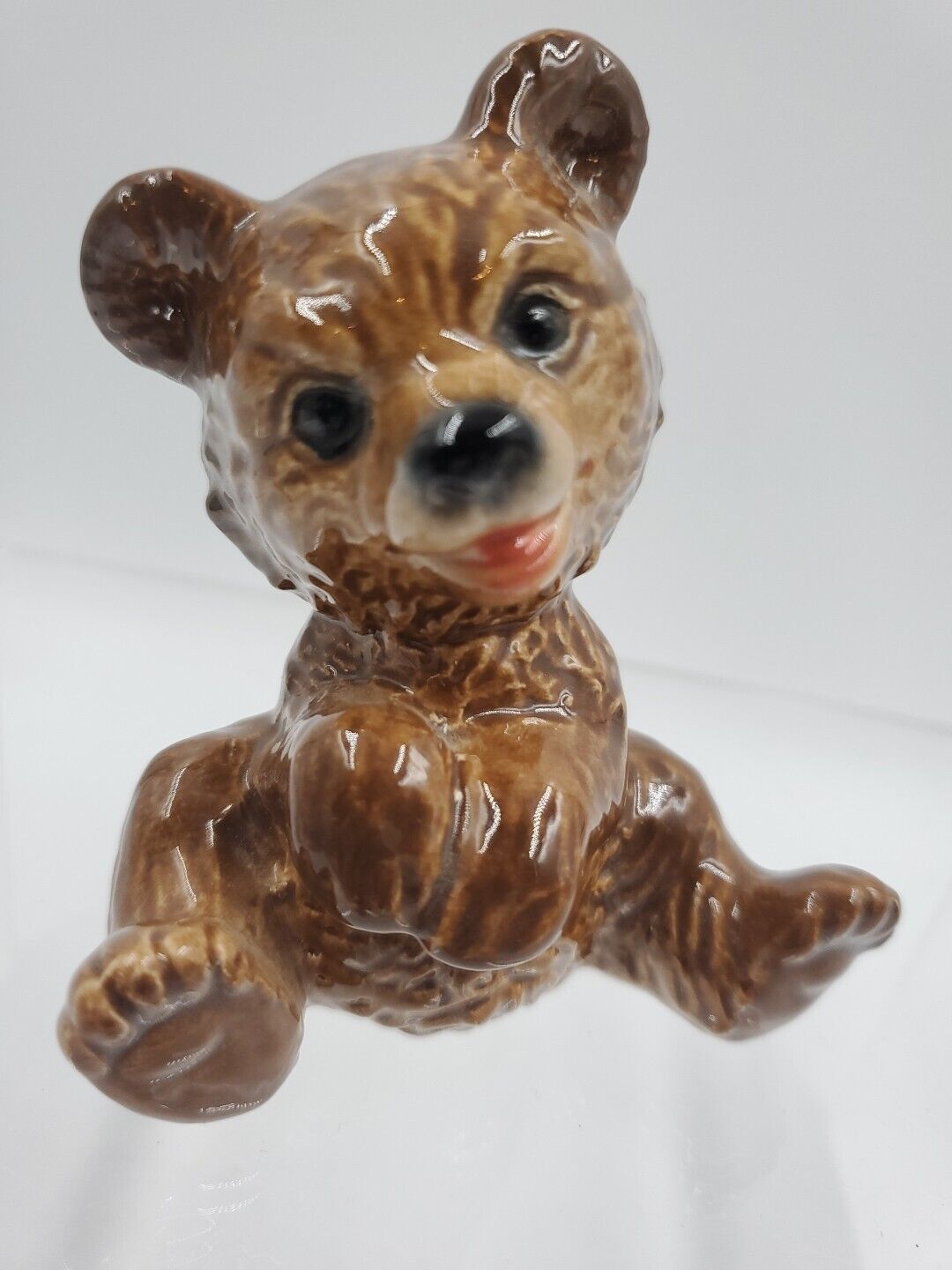 VTG Teddy Bear Brown Ceramic Figurine Goebel Germany NICE
