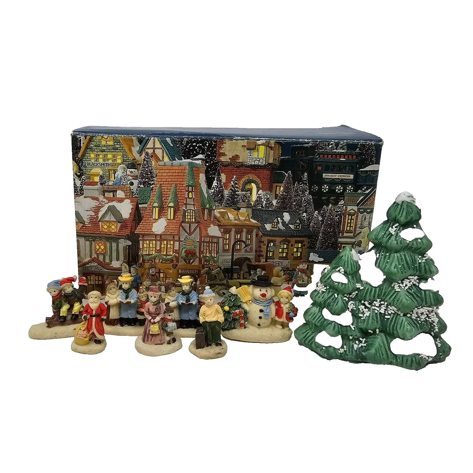 Holiday Expressions 8 Piece Dickens Figurines Hand Painted Christmas Village