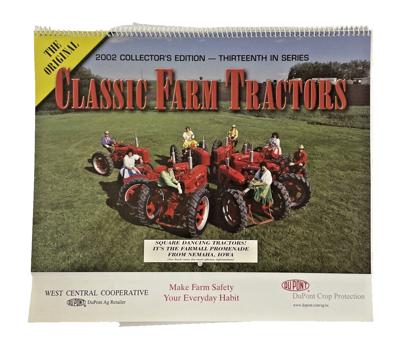 2002 Dupont  Classic Farm Tractors Collectors Edition Calendar 13th in Series
