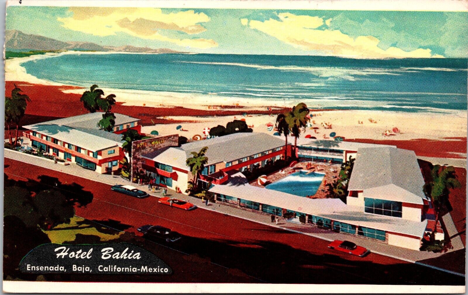 Postcard  Hotel Bahia Ensenada Old Mexico  [cz]