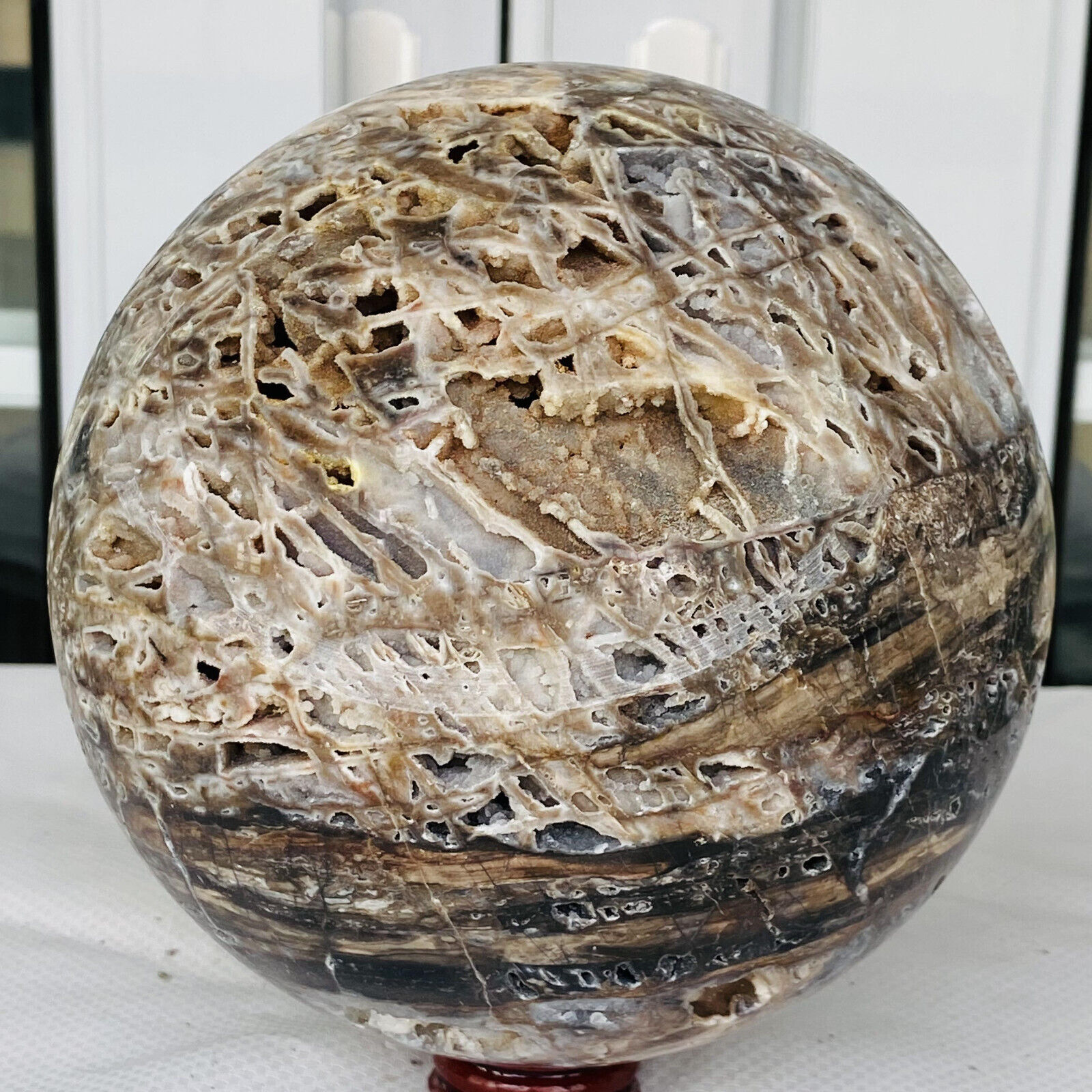 4120g Natural Sphalerite Quartz Crystal Sphere Ball Reiki Healing