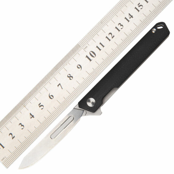 Pocket G10 Folding Knife Outdoor Liner Utility Knife Surgical Knife Camping EDC