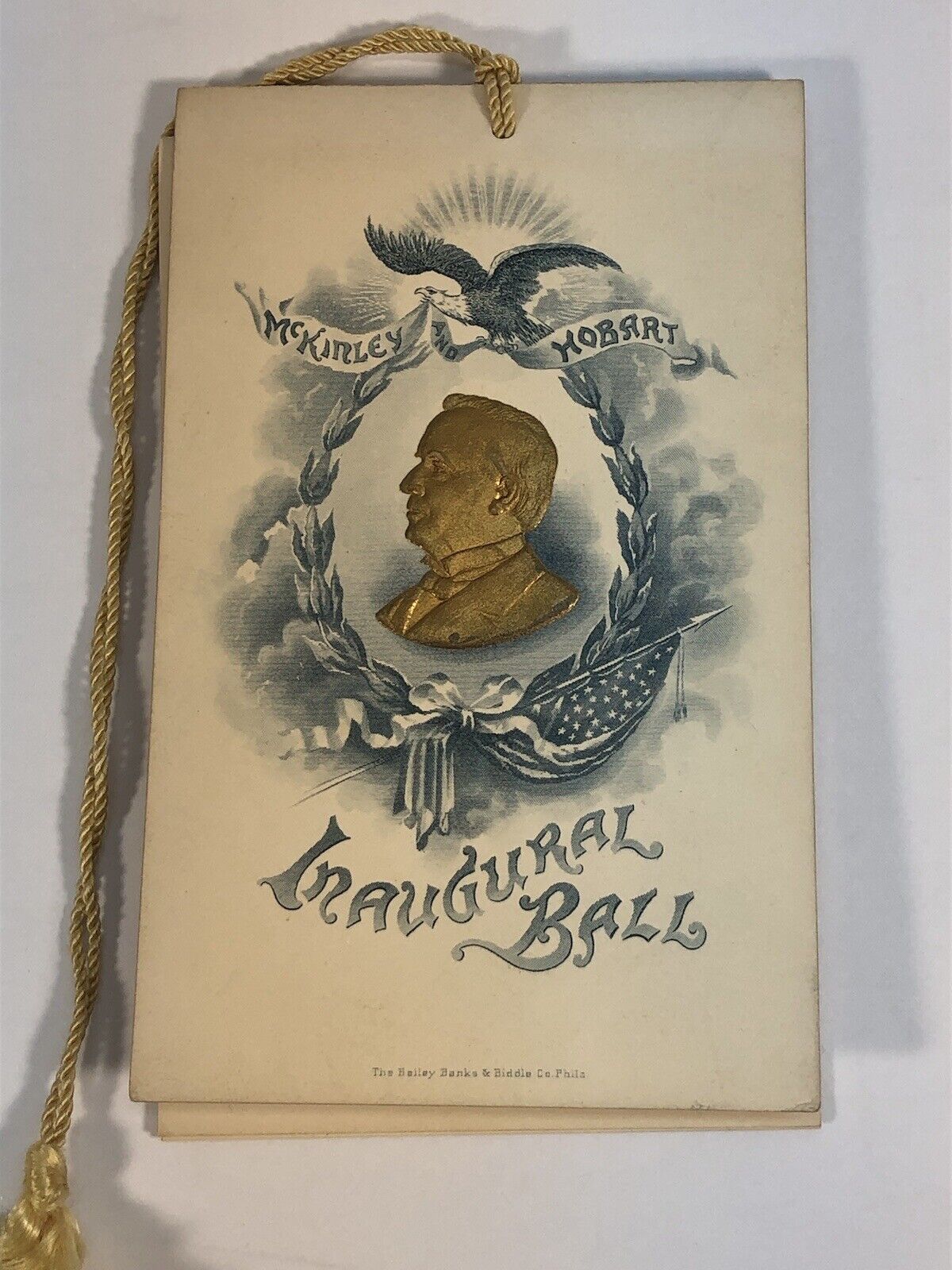 1897 William McKinley Inaugural Ball Dance Program