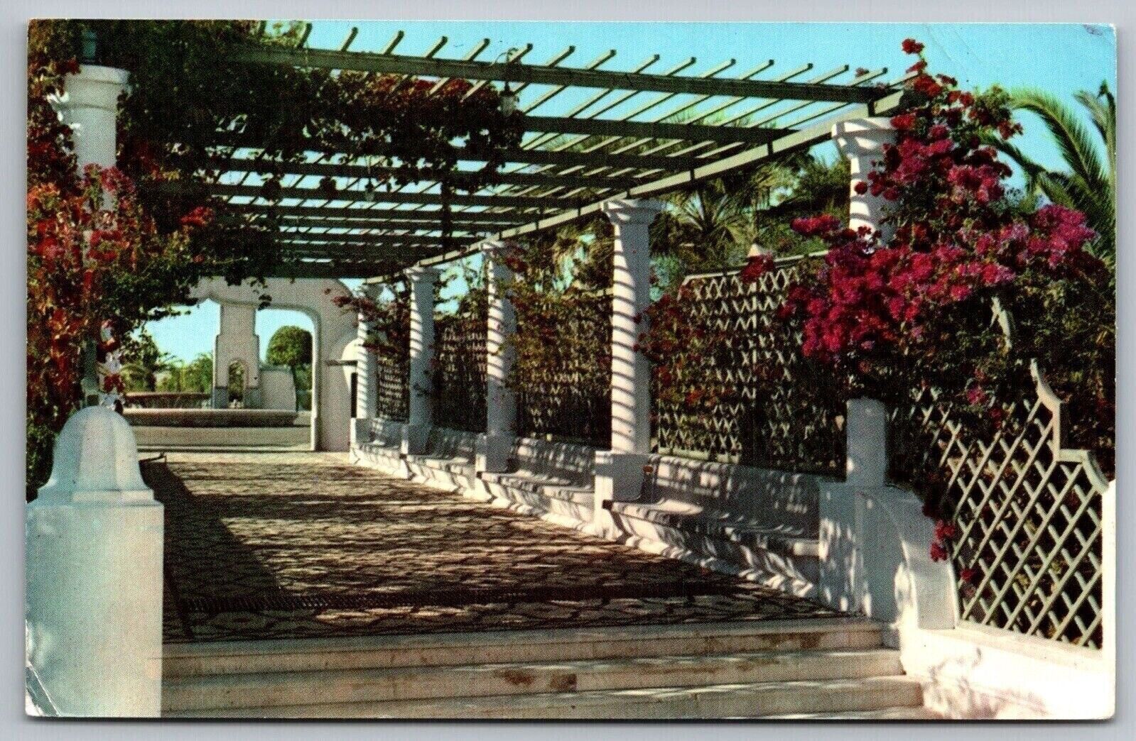 Rhodes Greece Hot Spring Of Callithea Historic Landmark Chrome WOB Postcard