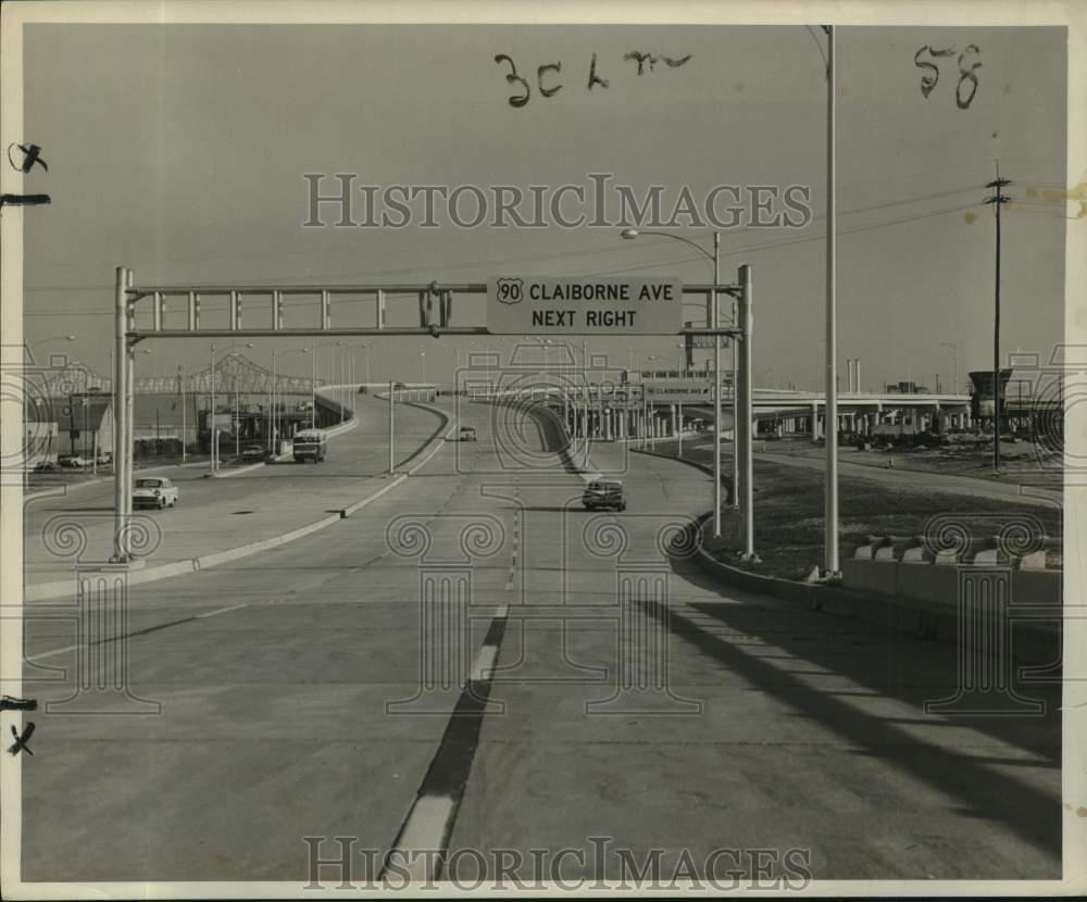 1960 Press Photo General view of the Pontchartrain Expressway - nob84786