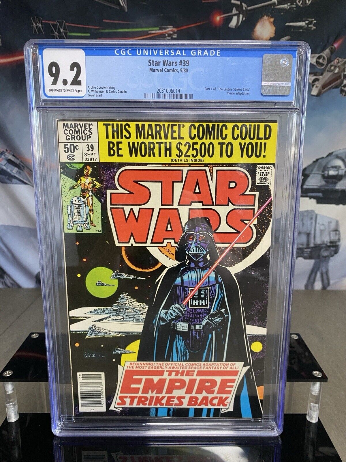 1980 Star Wars #39, CGC 9.2 Part 1 Empire Strikes Back