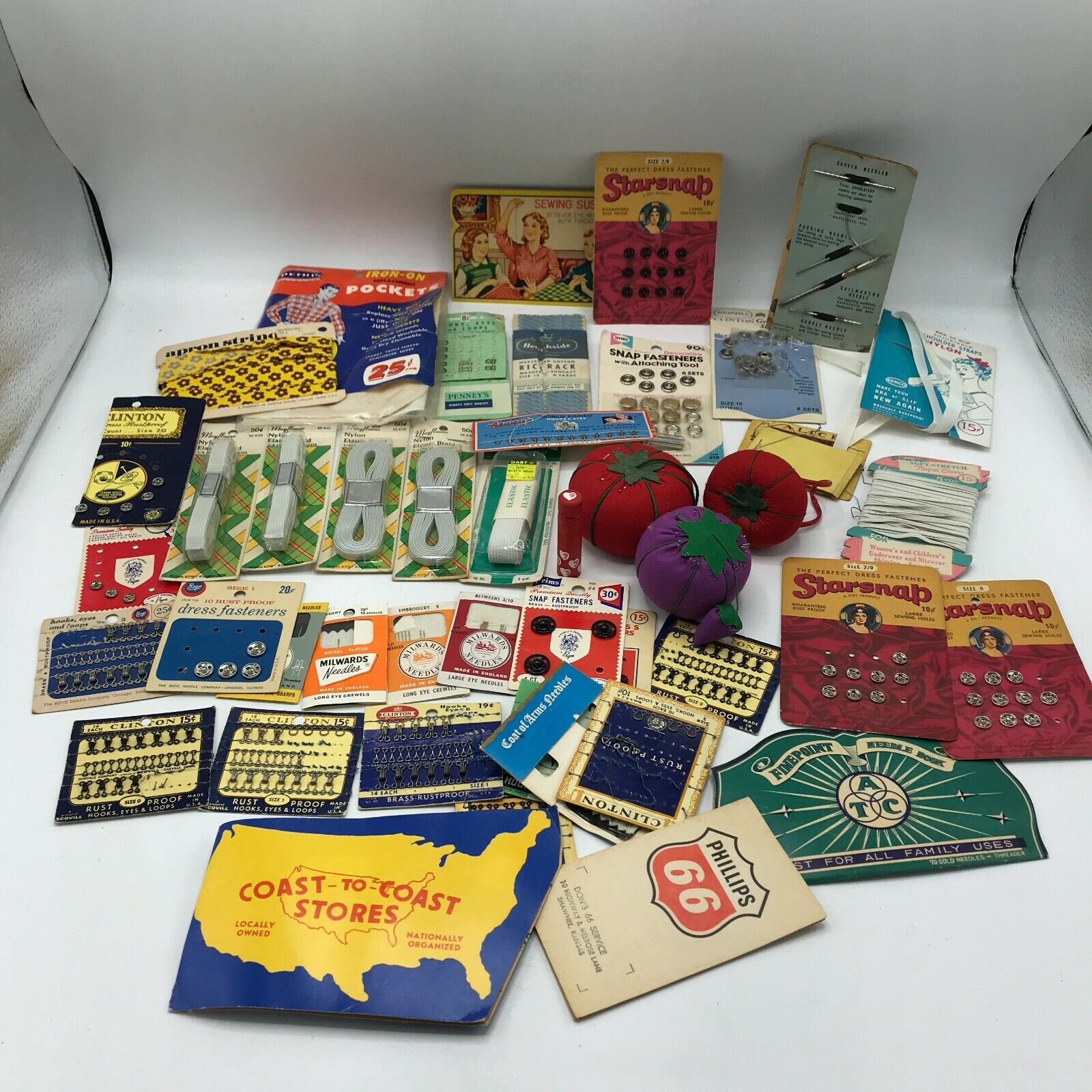 45 Vintage Sewing Lot Advertising Route 66 Sewing Susan Coast to Coast Starsnap