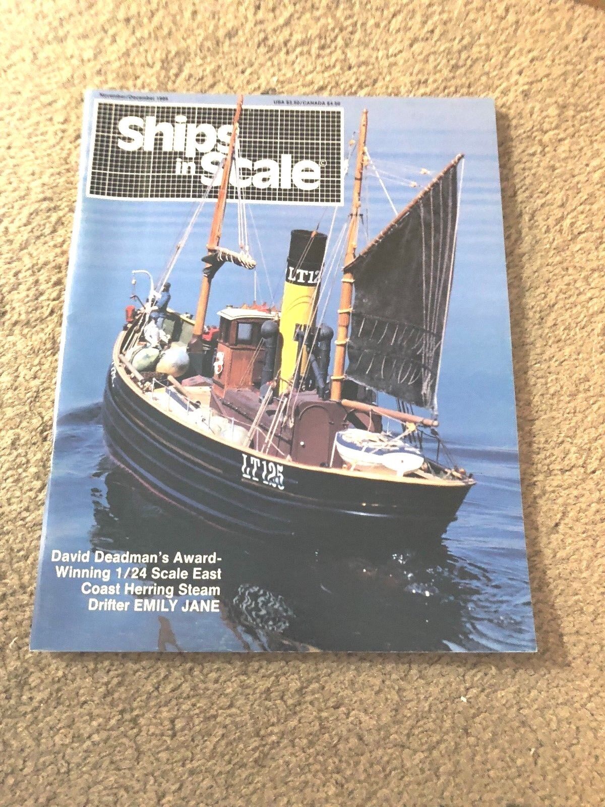 NOV/DEC 1986 SHIPS IN SCALE boat model magazine