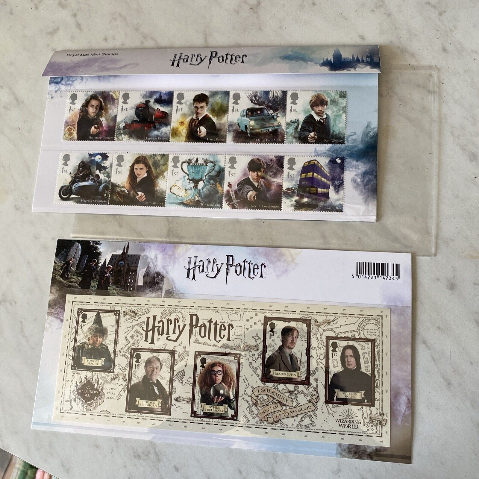 Harry Potter Royal Mail Mint Stamps