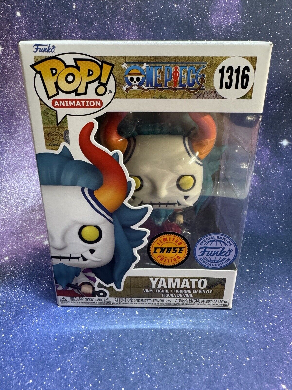 Funko Pop One Piece Yamato CHASE #1316 w/ Hard Shell Protector NM *RARE*