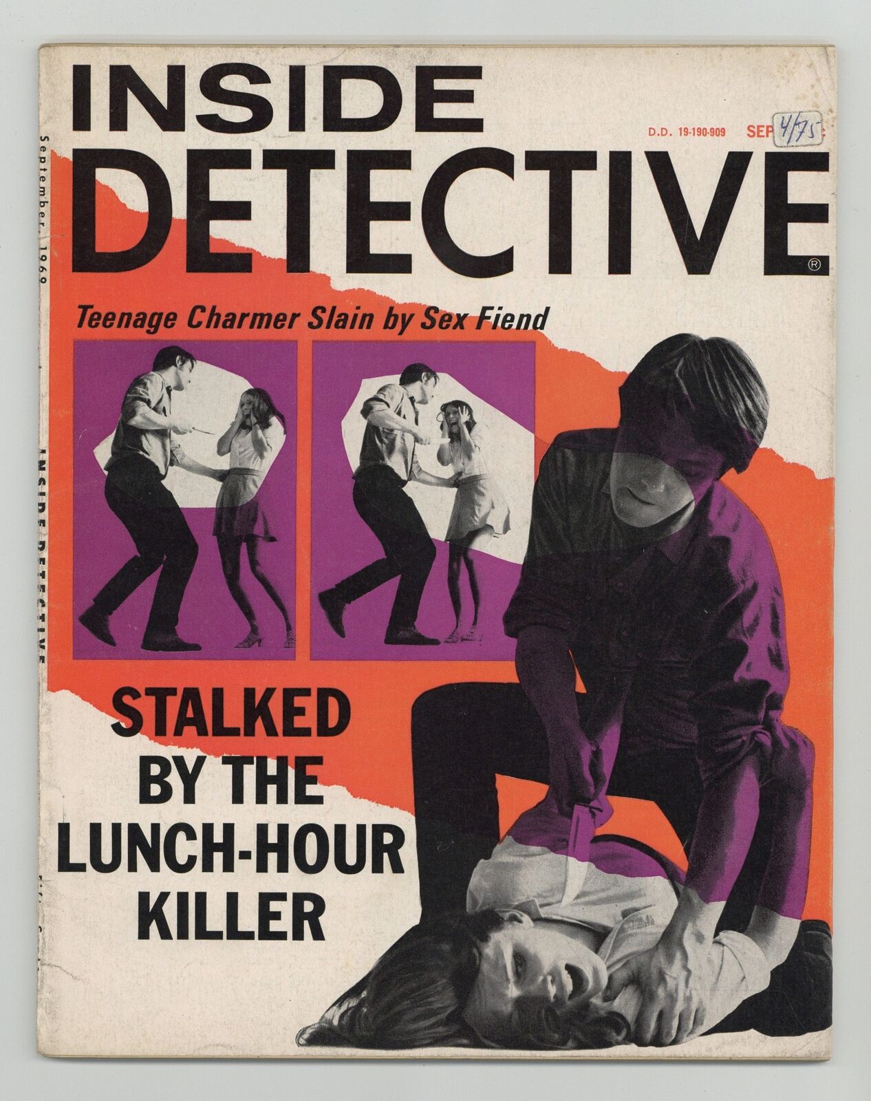 Inside Detective Sep 1969 Vol. 47 #9 VG/FN 5.0