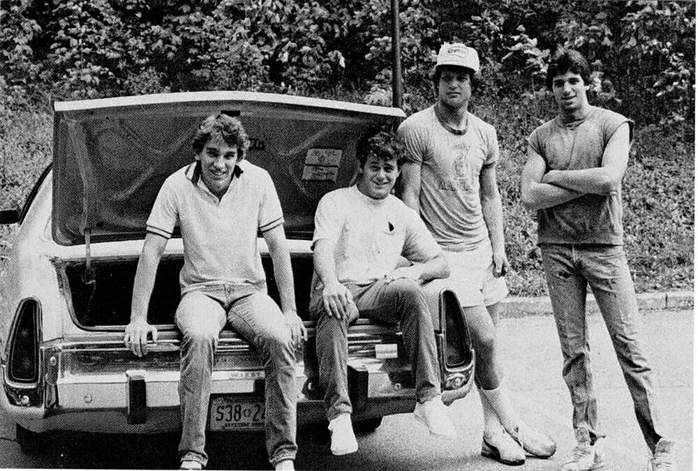 4 young PA men in a 1973 Plymouth Fury gay gentleman\'s photo collection 4\