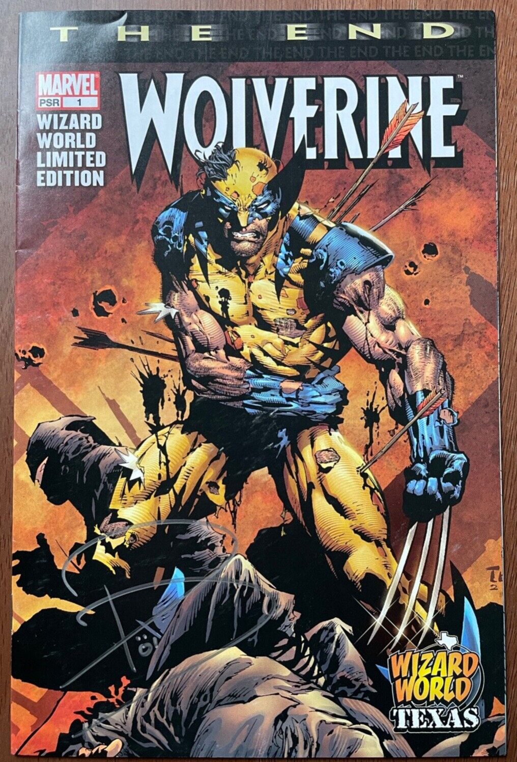 Wolverine The End #1 Wizard World Texas Variant NM Signed by Paul Jenkins 2002