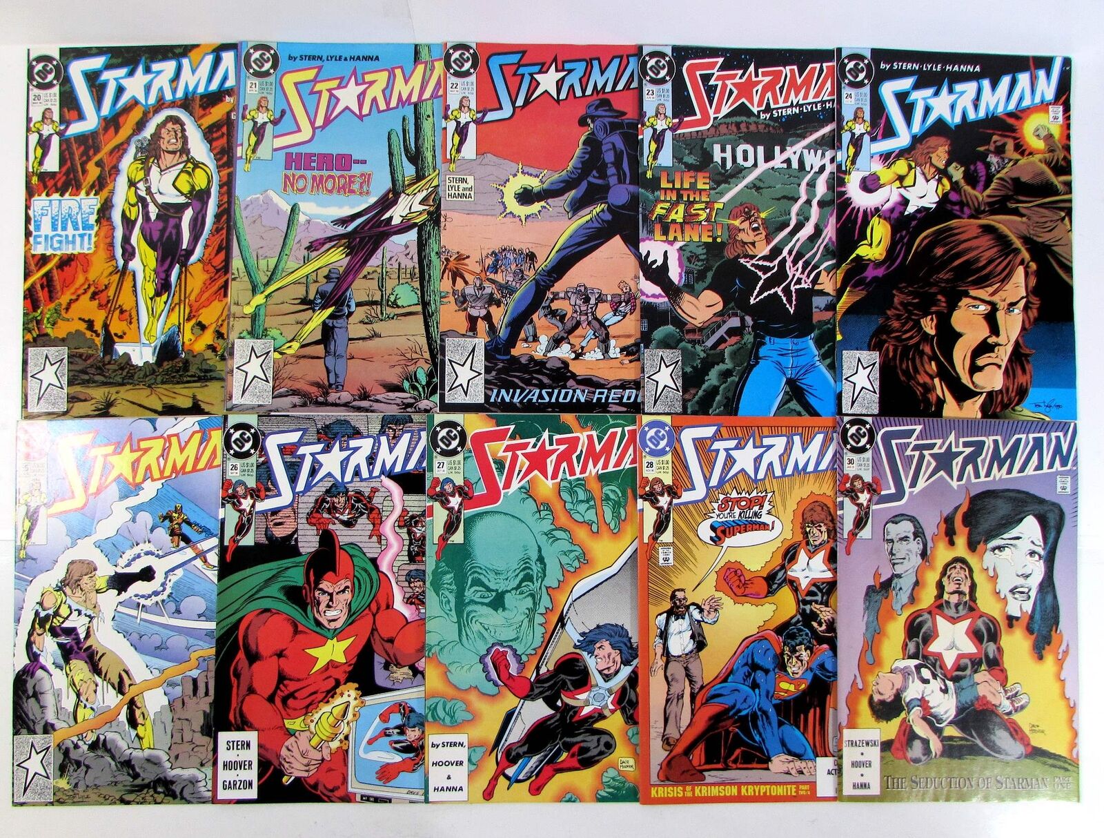 Starman Lot of 10 #20,21,22,23,24,25,26,27,28,30 DC (1990) 1st Print Comics