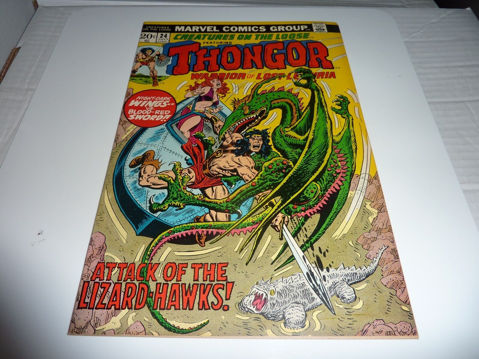 CREATURES ON THE LOOSE #24 Marvel 1973 THONGOR High Grade NM-