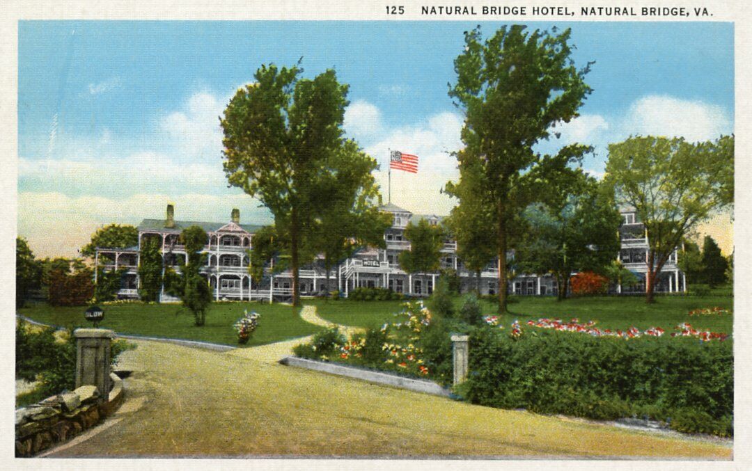Rockbridge VA Count Natural Bridge Hotel Natural Bridge Virginia Postcard
