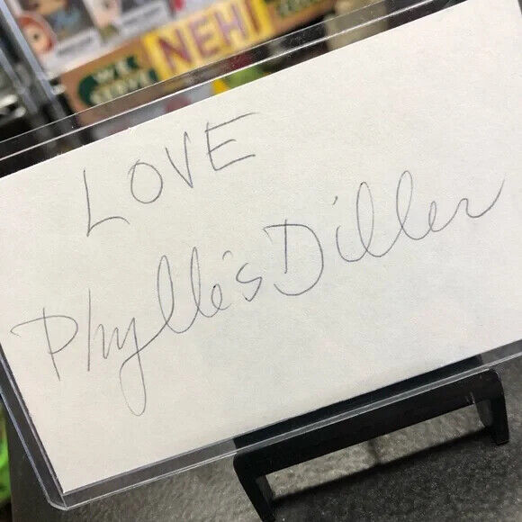 Phyllis Diller Cut Autograph Signature - Legendary Stand-Up Comedian/Actor