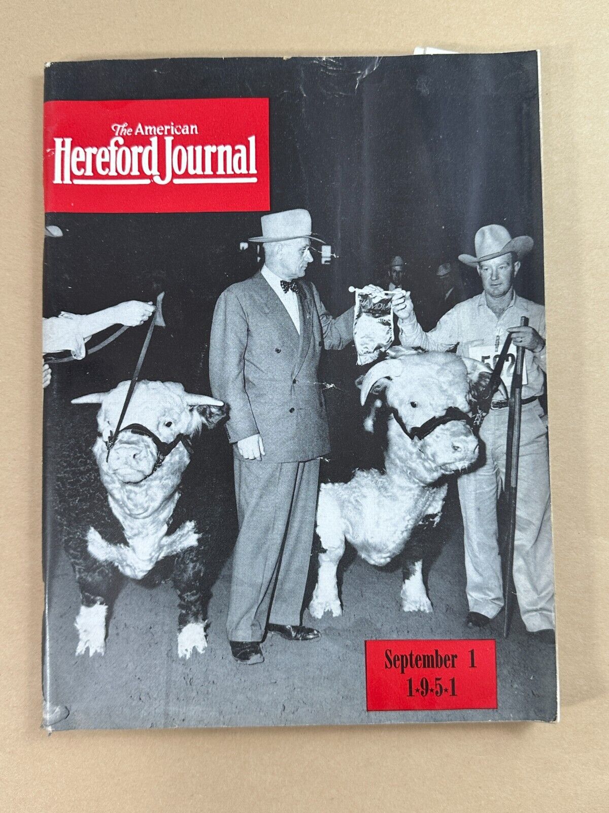 September 1, 1951 American Hereford Journal magazine - ads, articles, photos