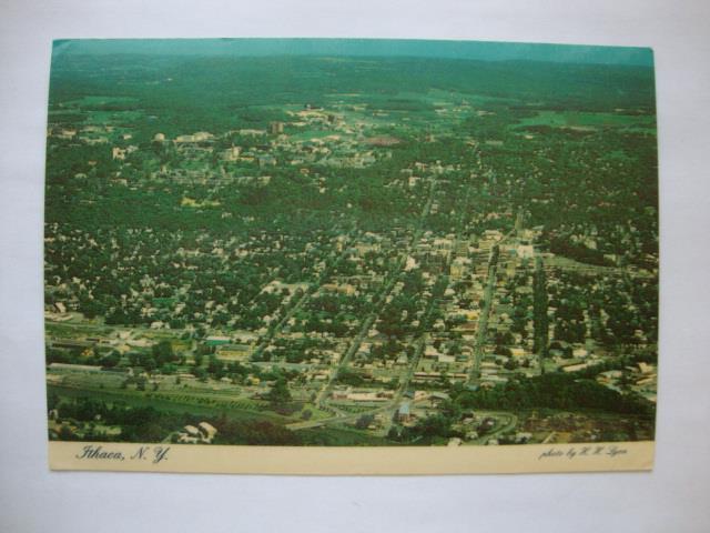 Railfans2 336) Postcard, Ithaca New York, Home Of Cornell University & NCR Corp
