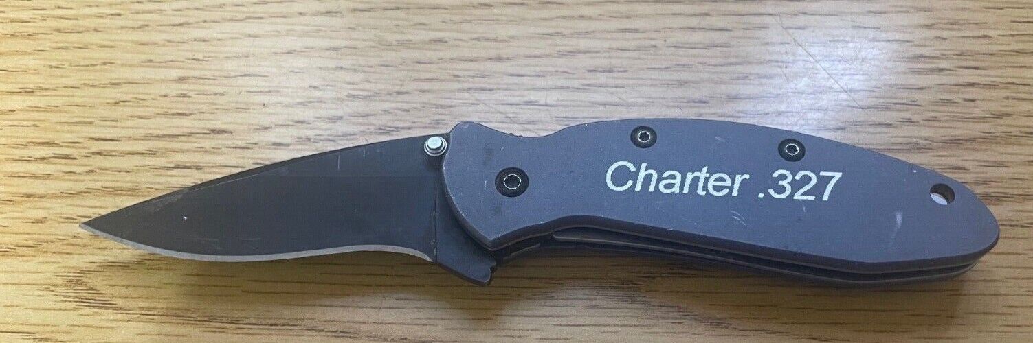 Kershaw  Pocket Knife 1620GRYBLK  KAI Design Drop Point Charter 327 USA