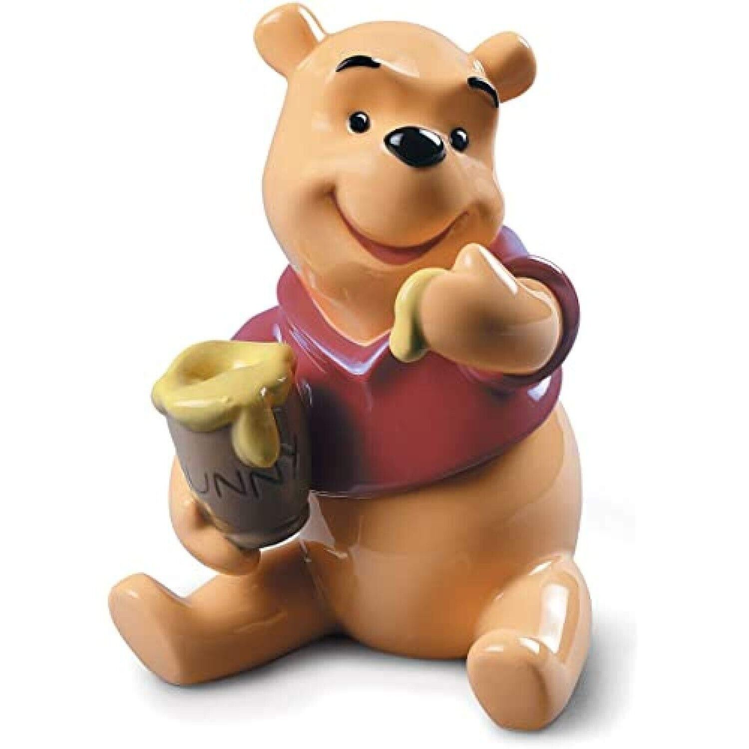 LLADRÓ Winnie The Pooh Figurine. Porcelain Winnie The Pooh (Disney) Figure.