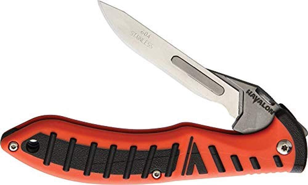 Havalon Forge Hunting Knife - EDC Blaze Orange Folding Pocket Knife