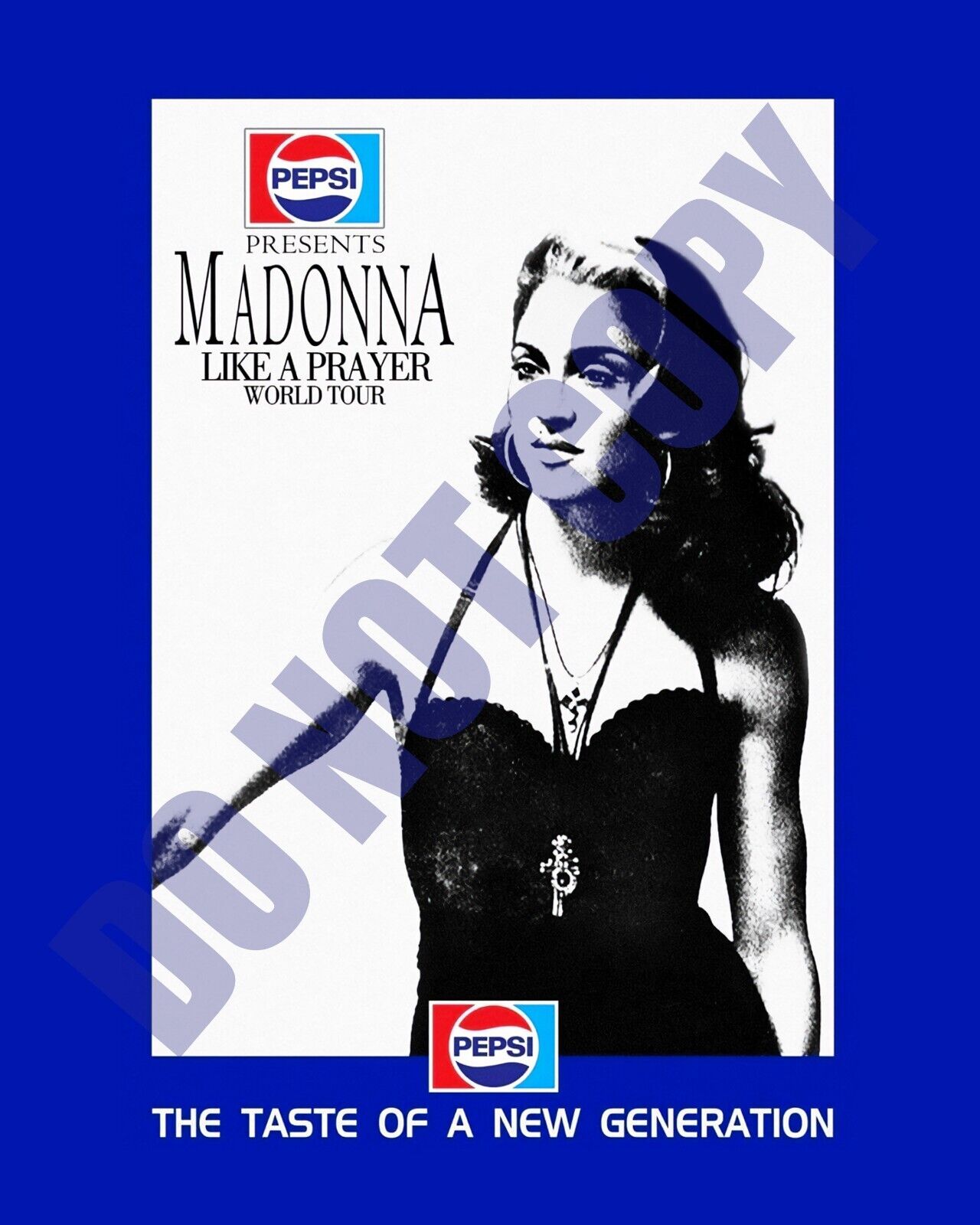 2012 Pepsi Present Madonna - Like A Prayer World Tour Magazine Ad 8x10 Photo