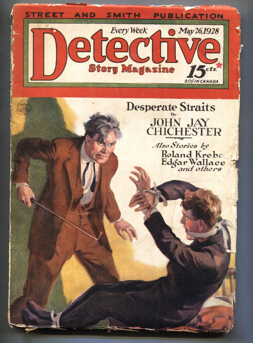 Detective Story May 26 1928--Edgar Wallace--Roland Krebs--Pulp crime magazine