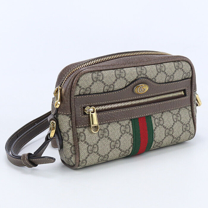 Used Gucci Ophidia Gg Supreme Mini Bag 517350 96Iws 8745 Brown Rank A Us-2