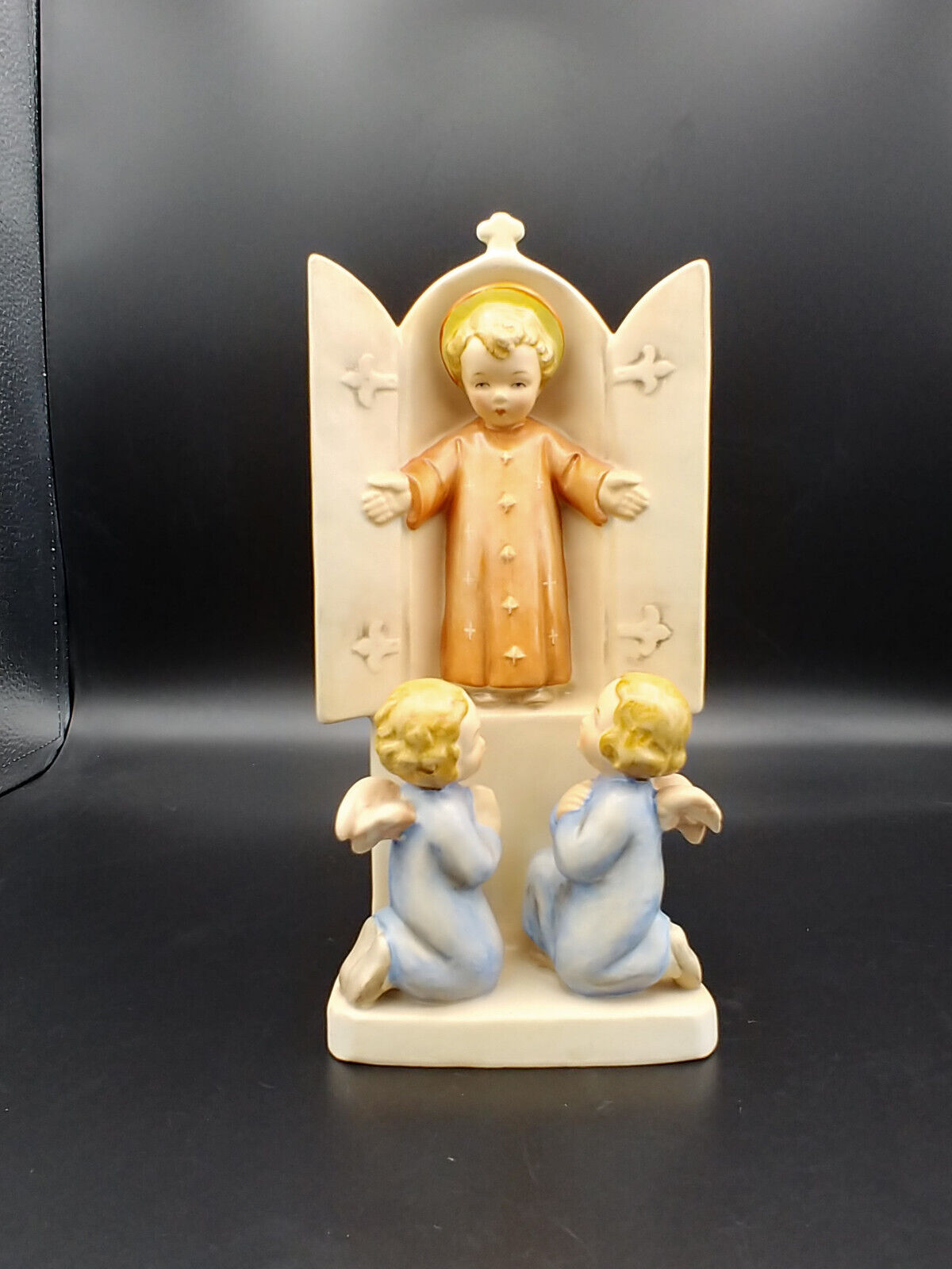 Rare Hummel Holy Child with Angles Figurine, TMK1 Crown Mark, 8.5