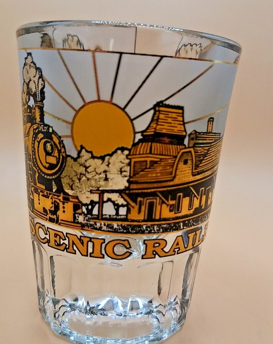 Vintage Conway Scenic Railroad New Hampshire Shot Glass