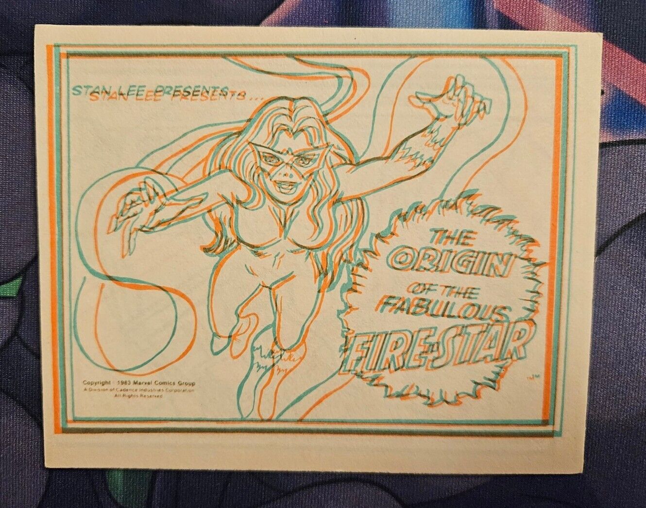 Rare 1983 HARDEES PROMO Marvel Comics Mini 3D Comics  FIRESTAR Origin