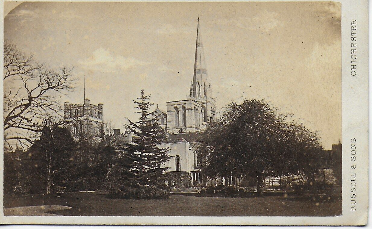 Victorian CDV,  Chichester Cathedral -Russell & Sons(Q1)