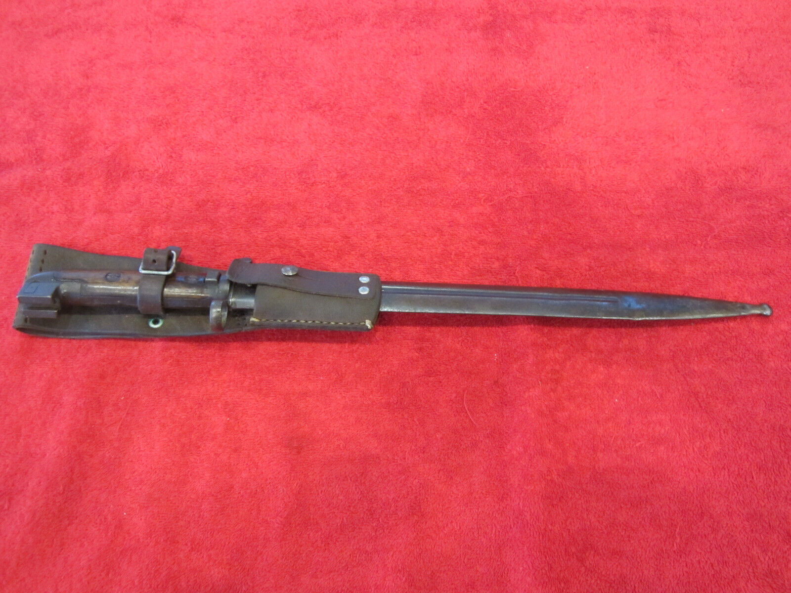 Swedish Model 1914 Bayonet W/Scabbard W/Leather Frog
