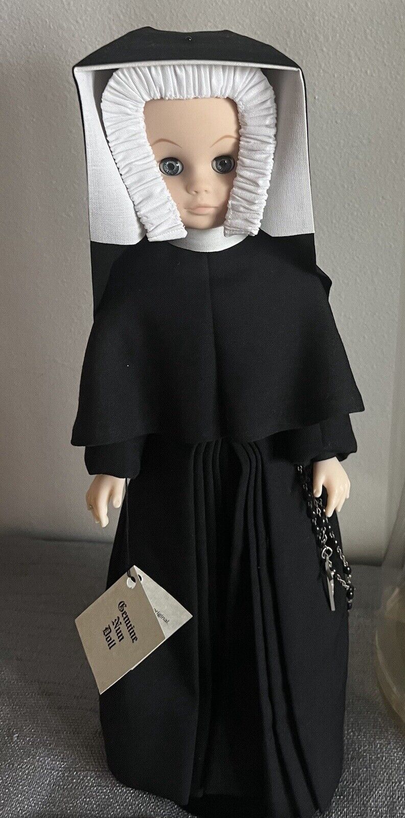 RARE Sister Of Charity Of The Blessed Virgin Mary Genuine 1985 Nun Doll 17.5 In.