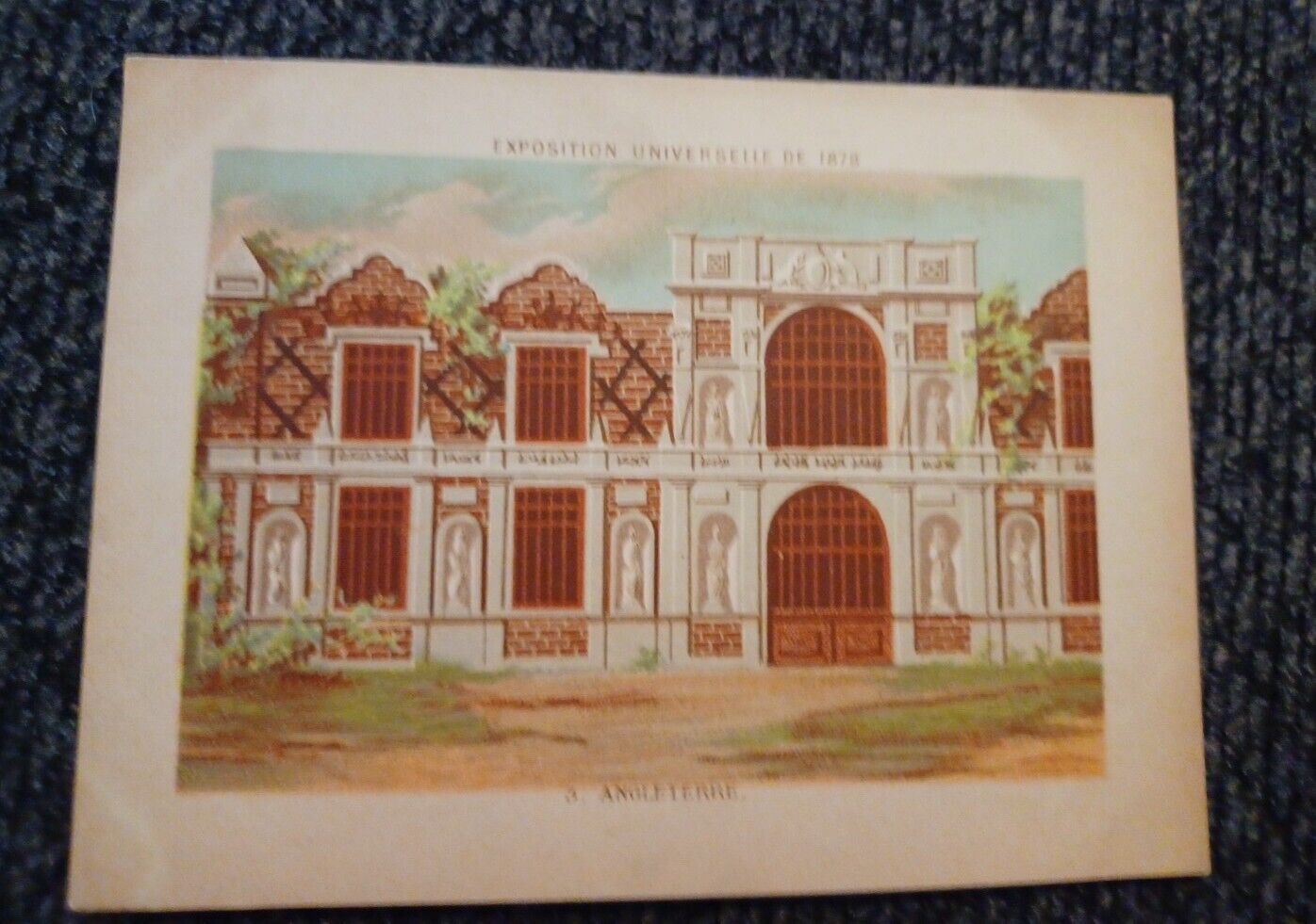 1878 Universal Exposition, Paris Picture Card #3 ANGLETERRE Universelle De 1878