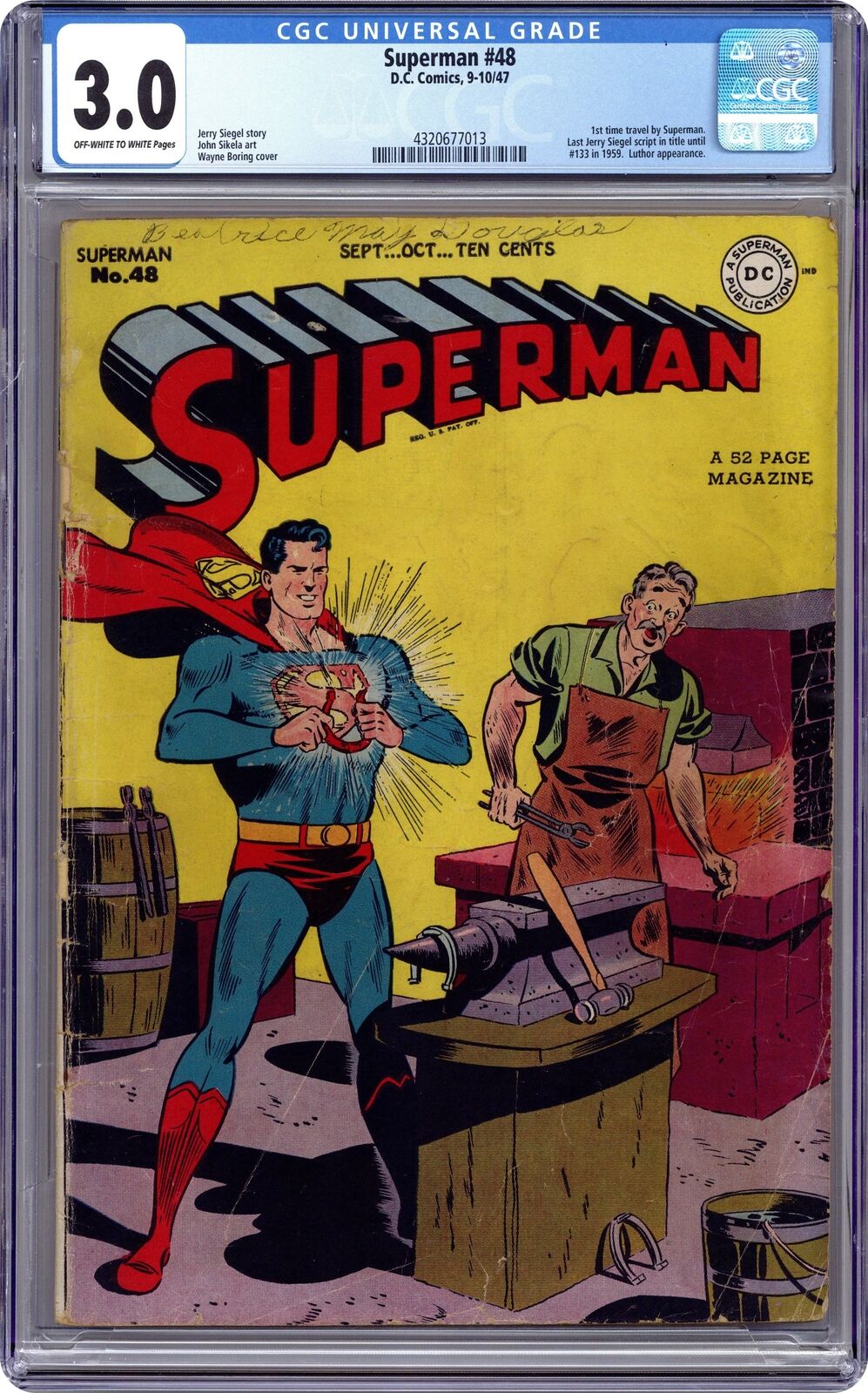 Superman #48 CGC 3.0 1947 4320677013