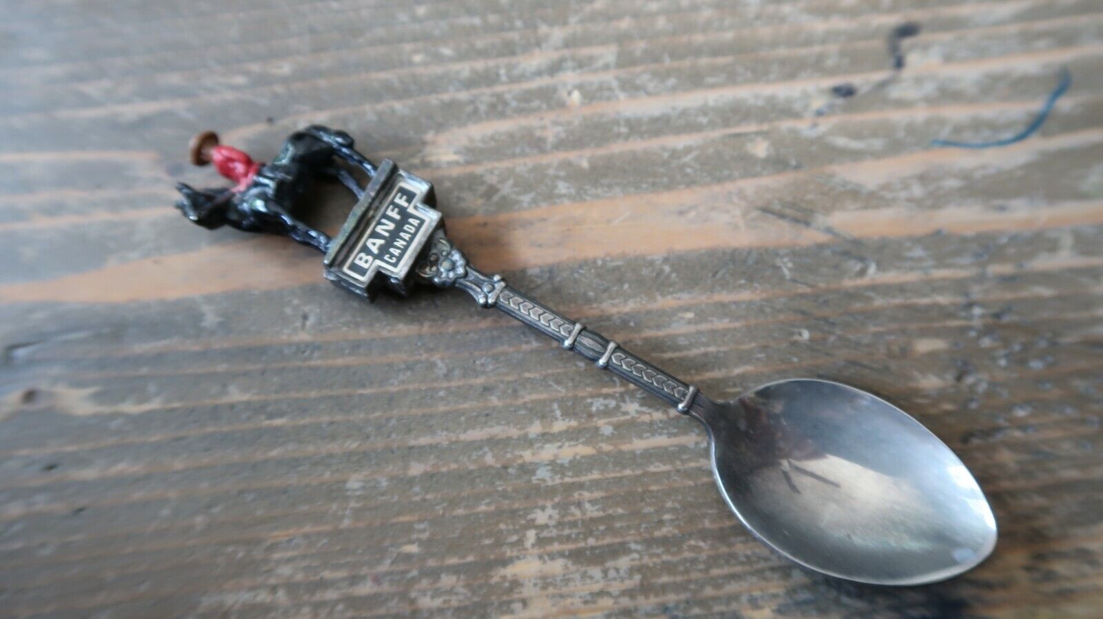 Vintage Canada Banff Police Mounty Souvenir Spoon 4.75\