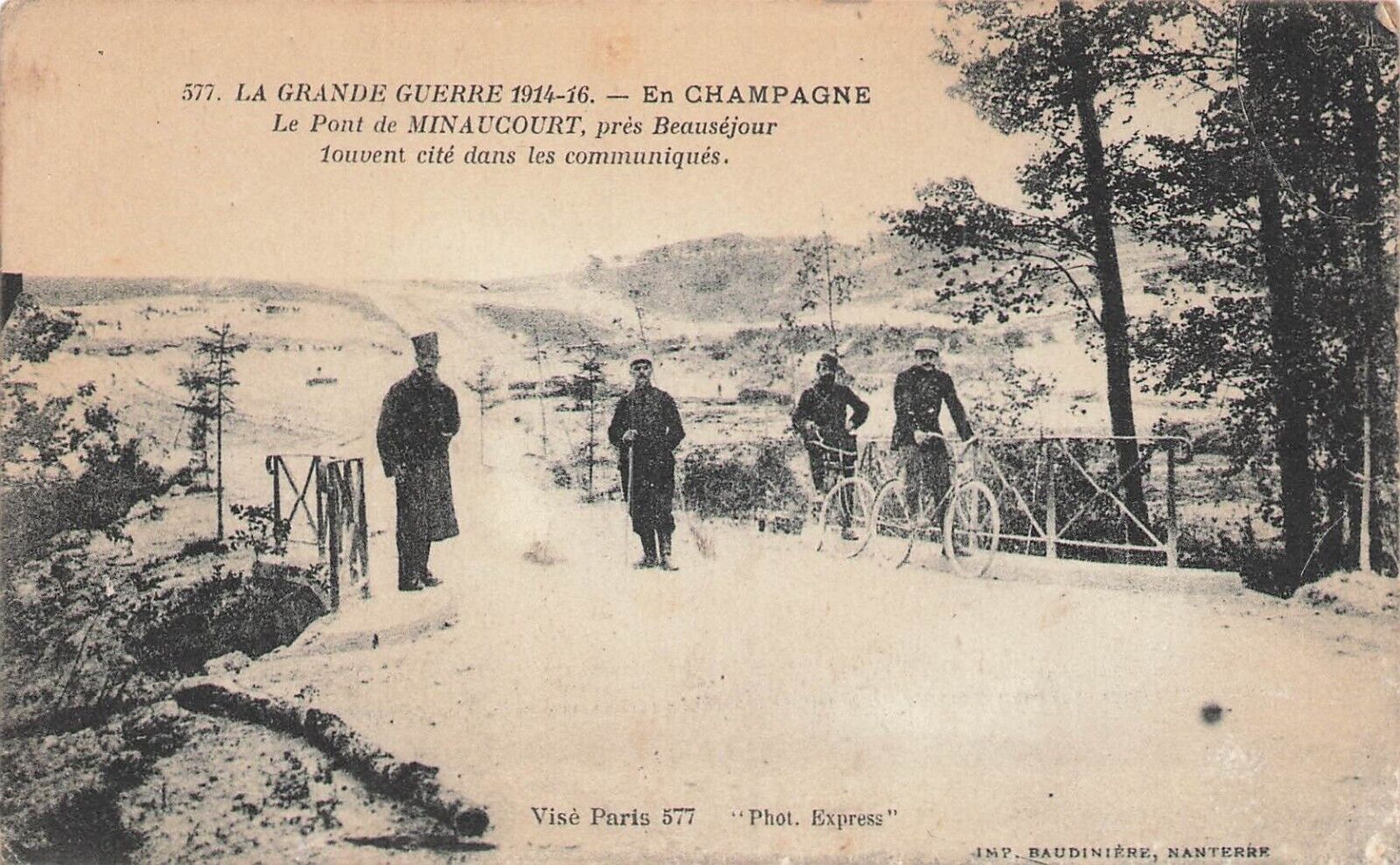CP WAR 1914-16 ANIME MINAUCOURT BRIDGE - BACK DAMAGE