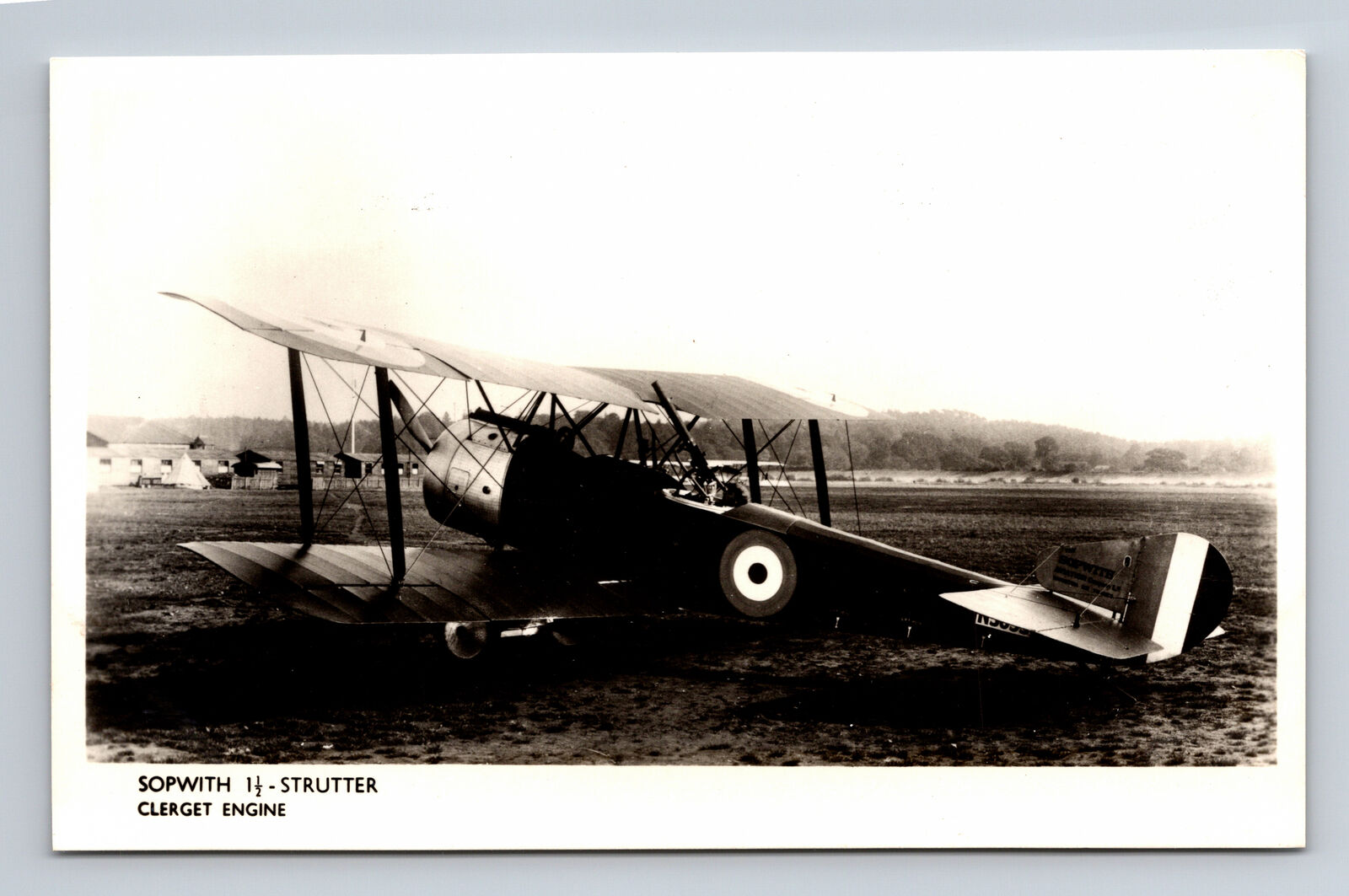 RPPC Sopwith 1½ Strutter RAF RFC Biplane Fighter FLIGHT Photograph UK Postcard