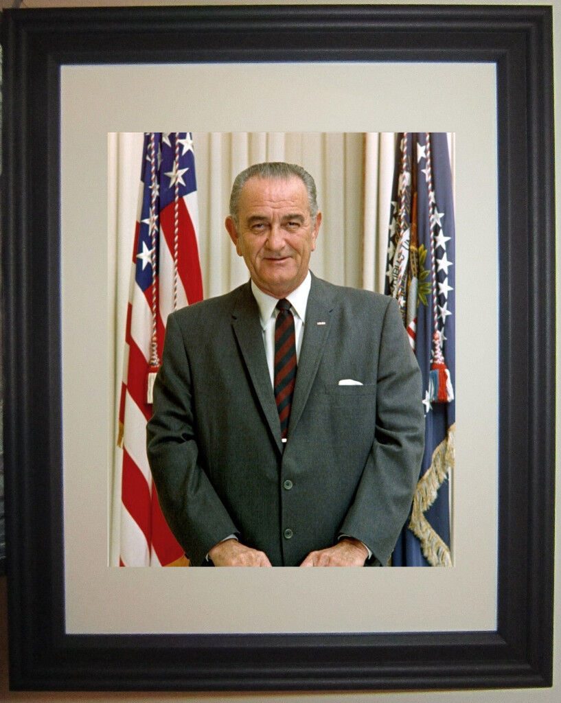 President Lyndon Johnson Framed Photo Picture