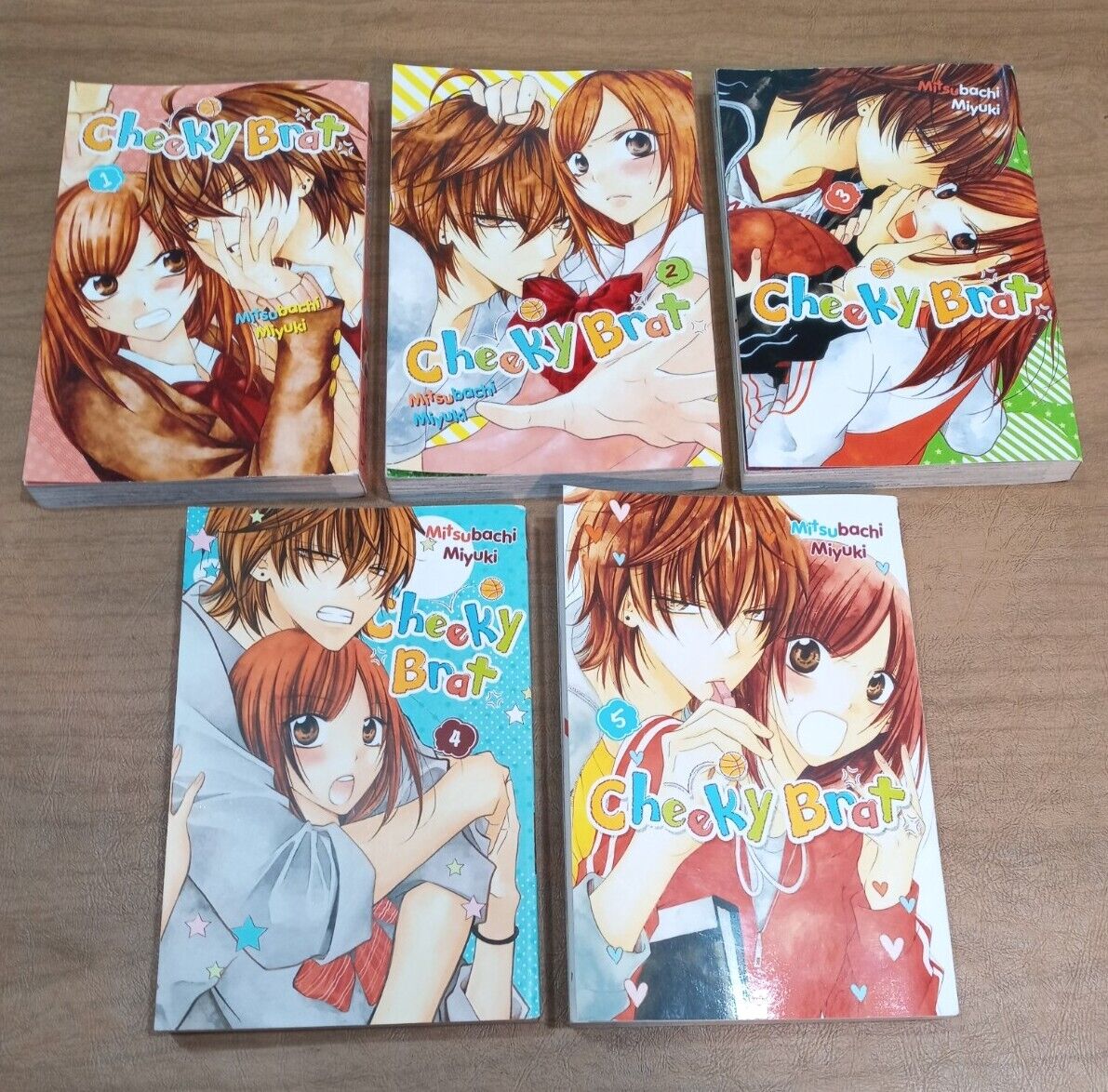Lot Of 5 Cheeky Brat Manga Graphic Novels Vol. 1-5, Mitsubachi Miyuki
