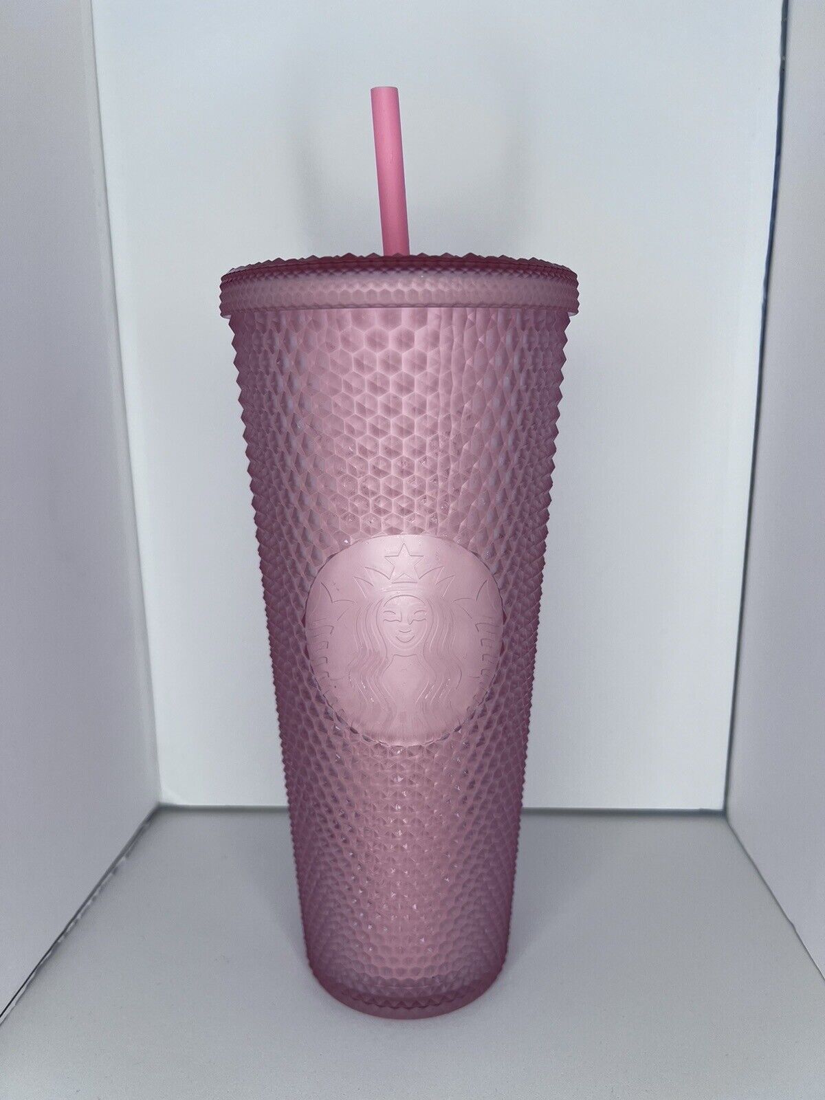 Starbucks 2022 Valentine's Soft Touch Studded Venti, 24 oz. Tumbler - Pink