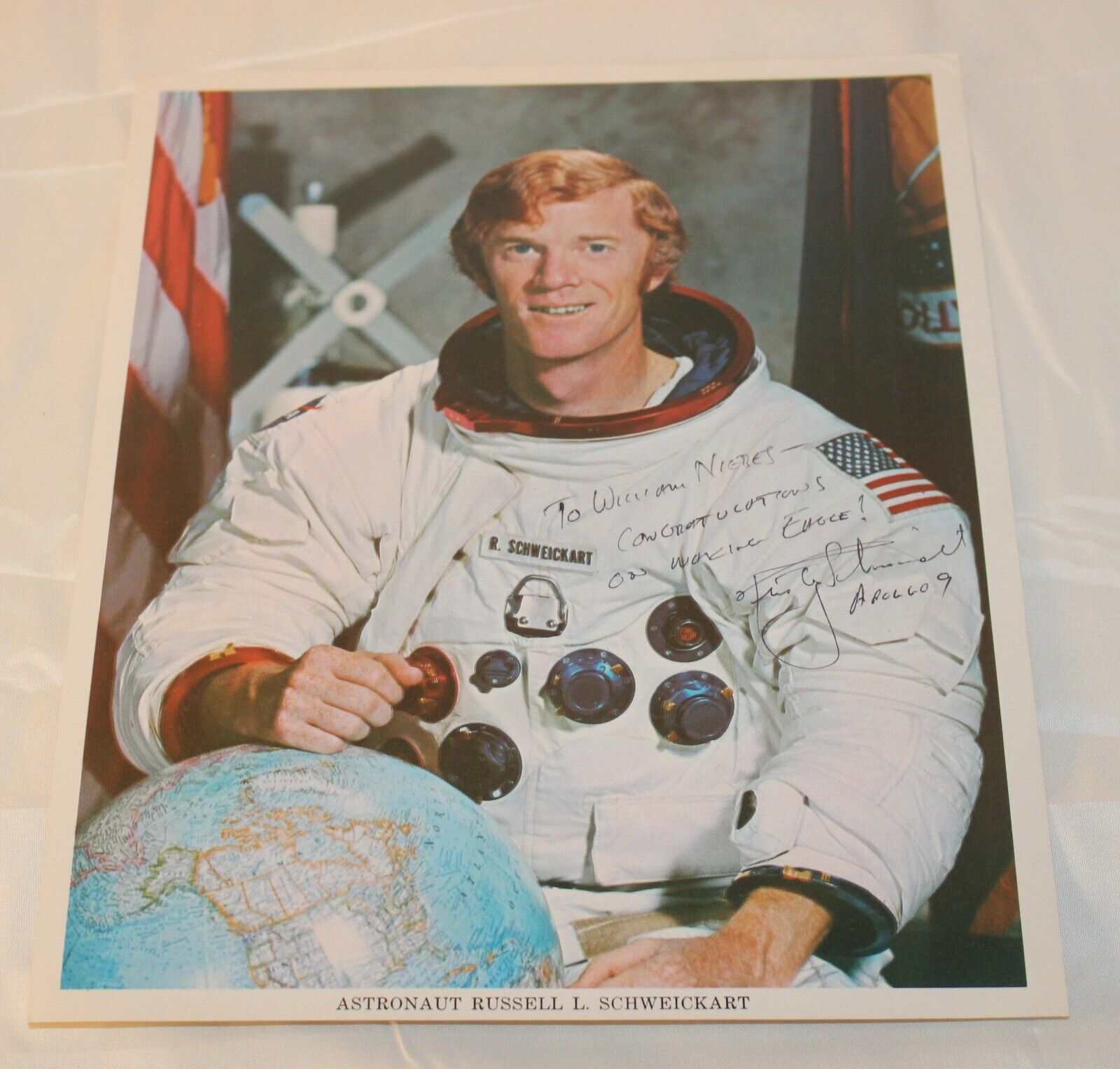 Rusty Schweickart Astronaut signed 8x10 NASA Apollo 9 photo Autograph