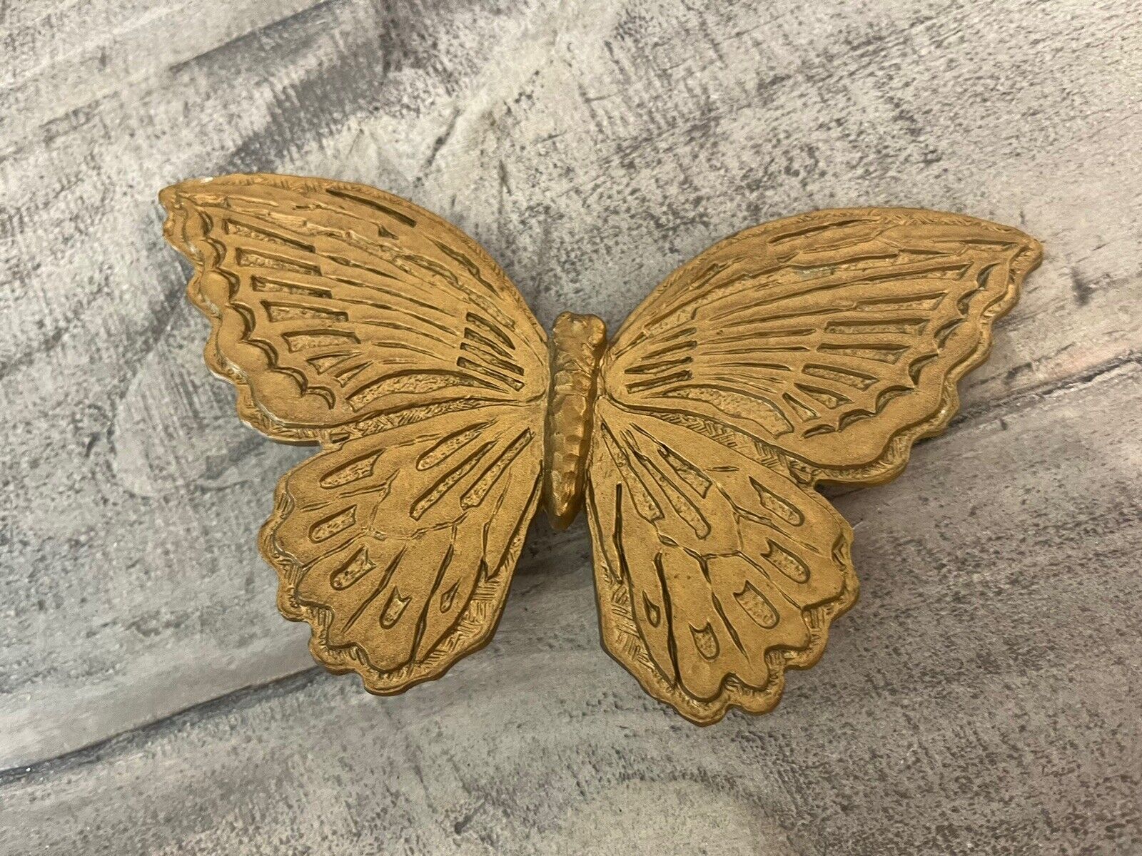 Vintage Homco Syroco Butterfly Wall Hanging Figure Mid Century Modern