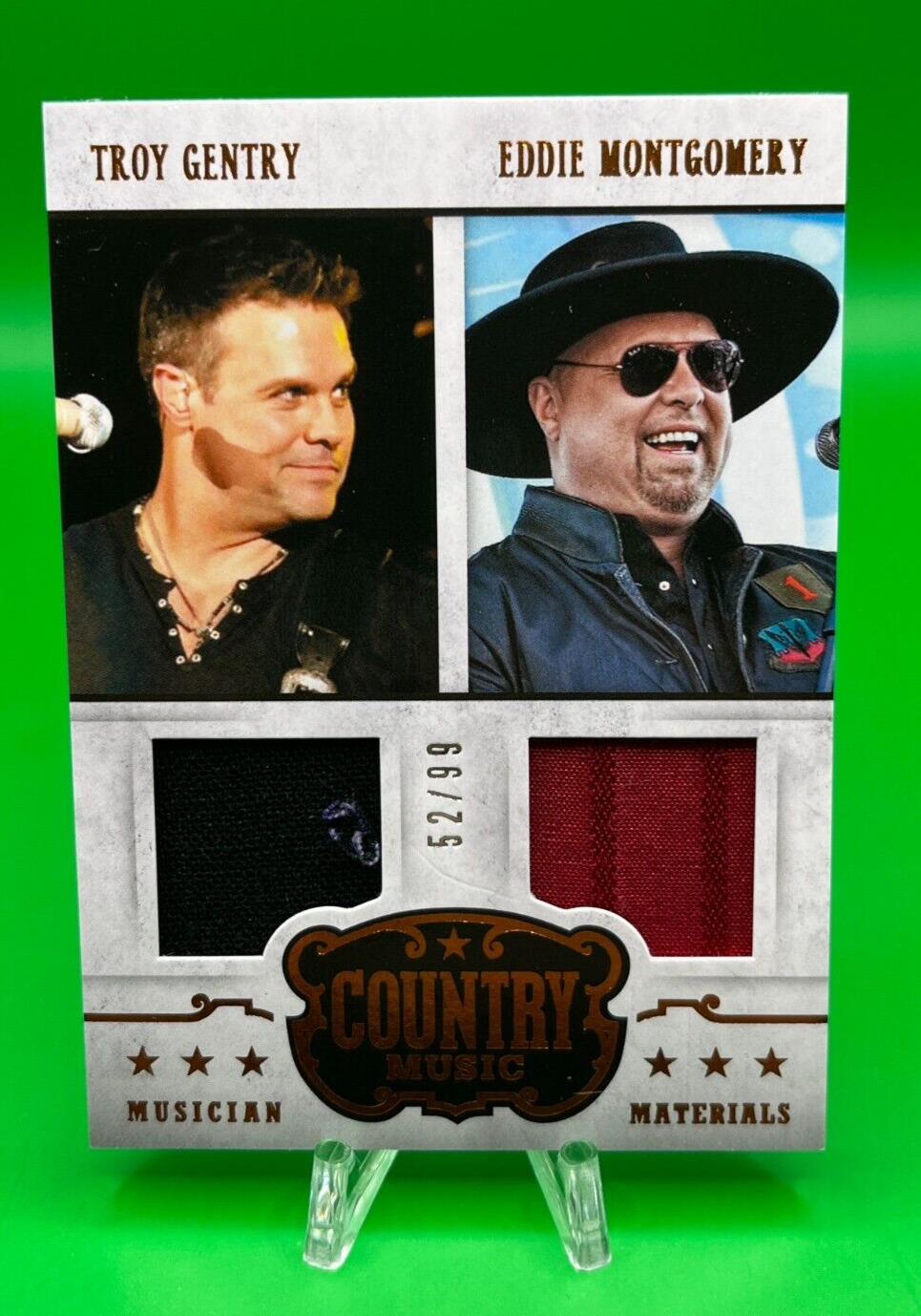 2014 Panini Country Music Relic Shirt Material Card - Montgomery Gentry